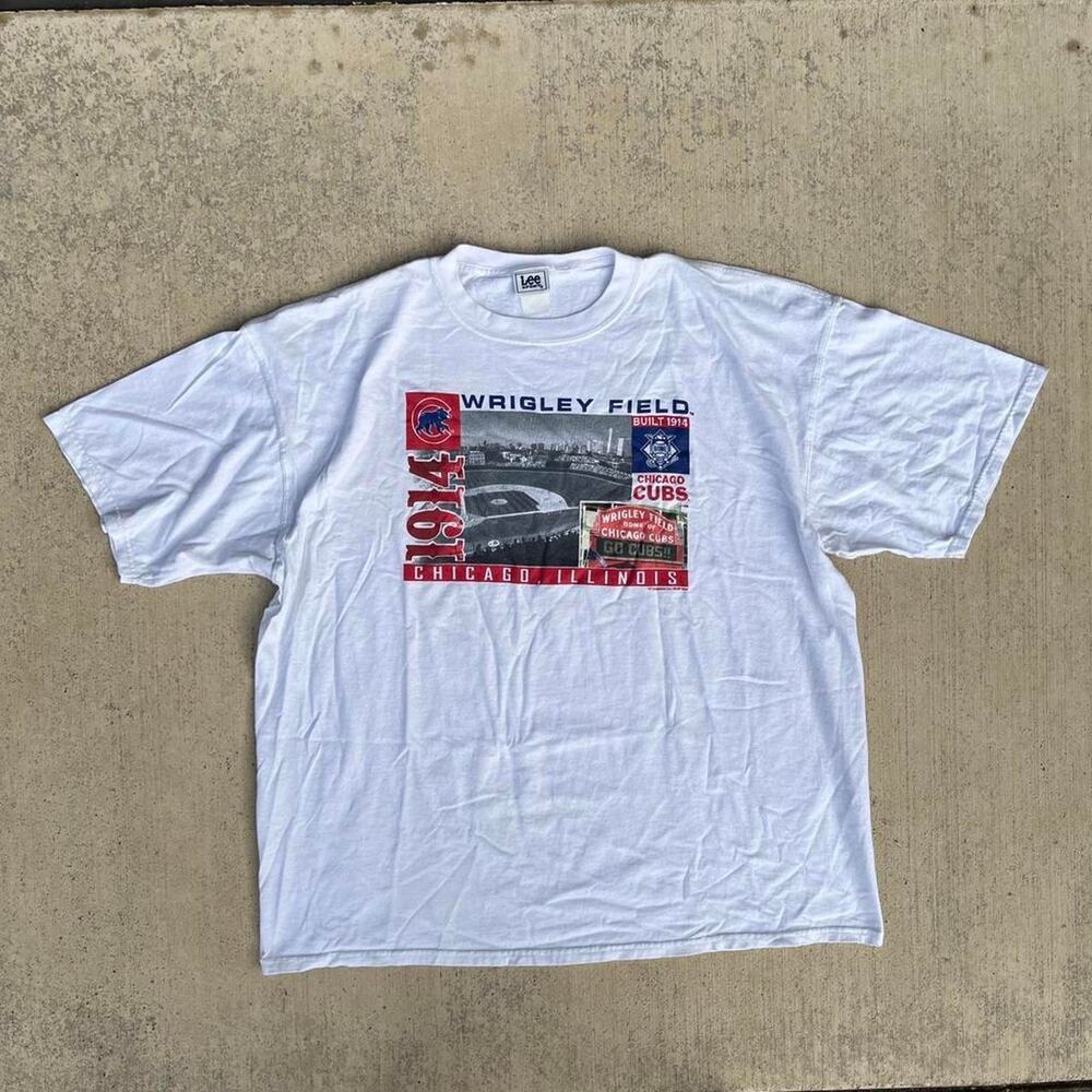Y2K Chicago Cubs News Paper Wrigley Field White Baseball Lee Sport